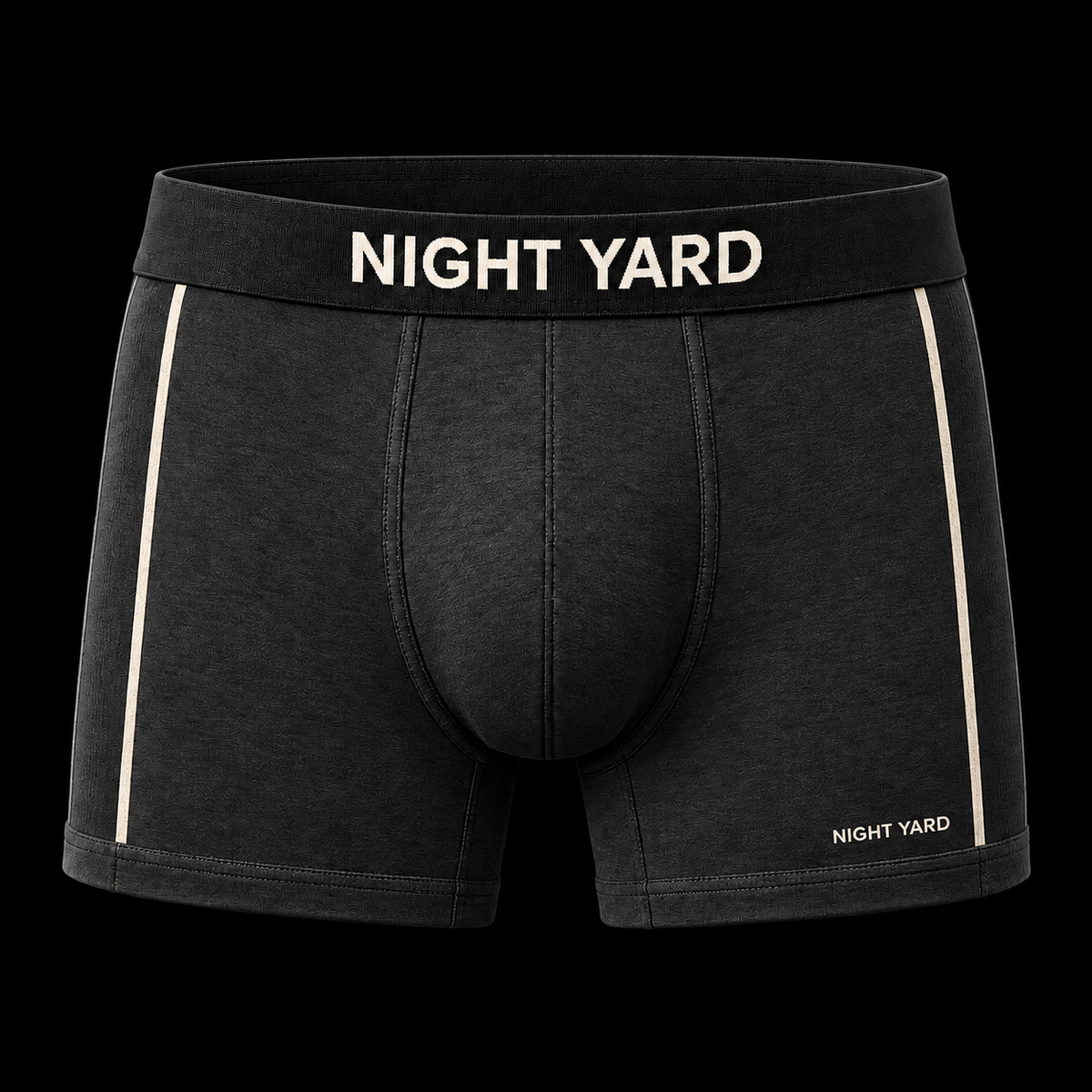 Night Yard Boundary Seam Boxer Brief — Charcoal / Bone — original Night Yard product image