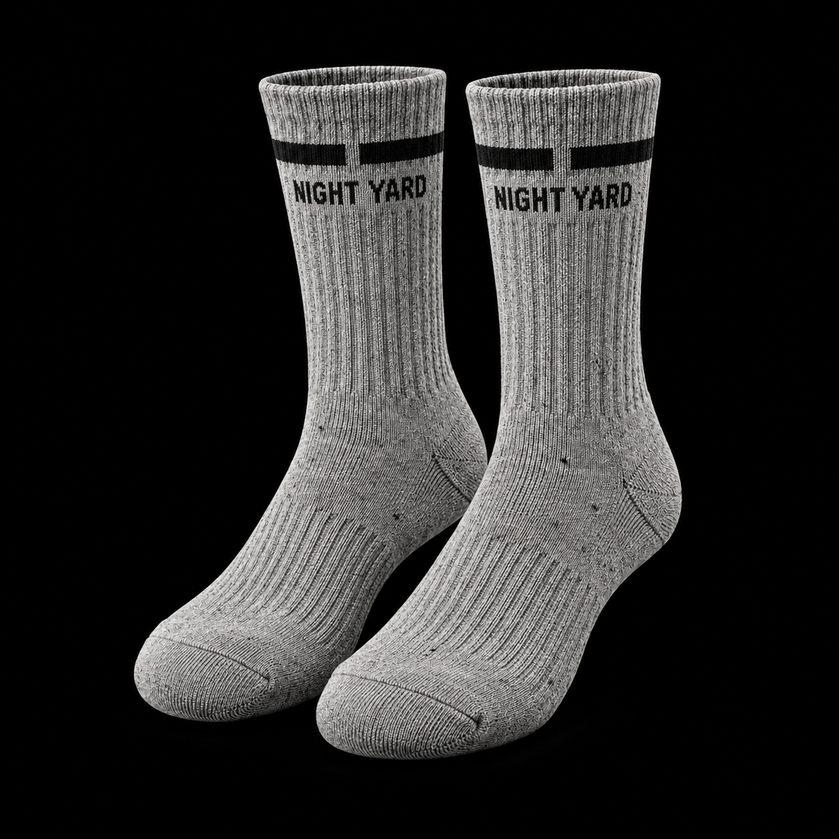 Night Yard Concrete Crew Socks — Ash — original Night Yard product image