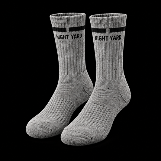 Night Yard Concrete Crew Socks — Ash — original Night Yard product image