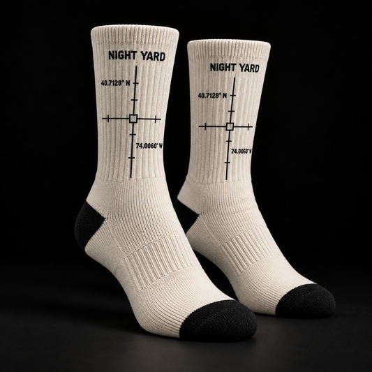 Night Yard Coordinate Crew Socks — Bone — original Night Yard product image