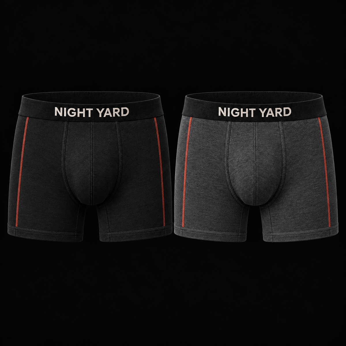 Night Yard Core Boxer 2-Pack — Black / Charcoal — original Night Yard product image