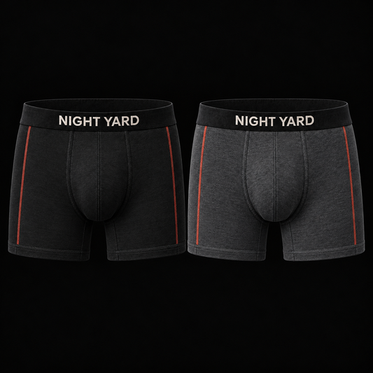 Night Yard Core Boxer 2-Pack — Black / Charcoal — original Night Yard product image