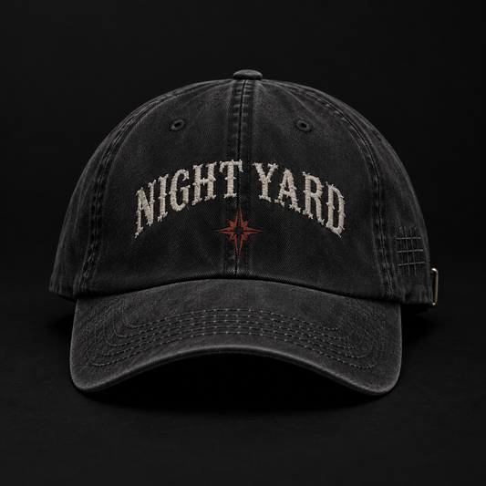 Night Yard Field Cap — Washed Black