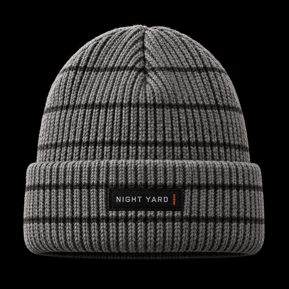 Night Yard Field Grid Beanie — Grey — original Night Yard product image