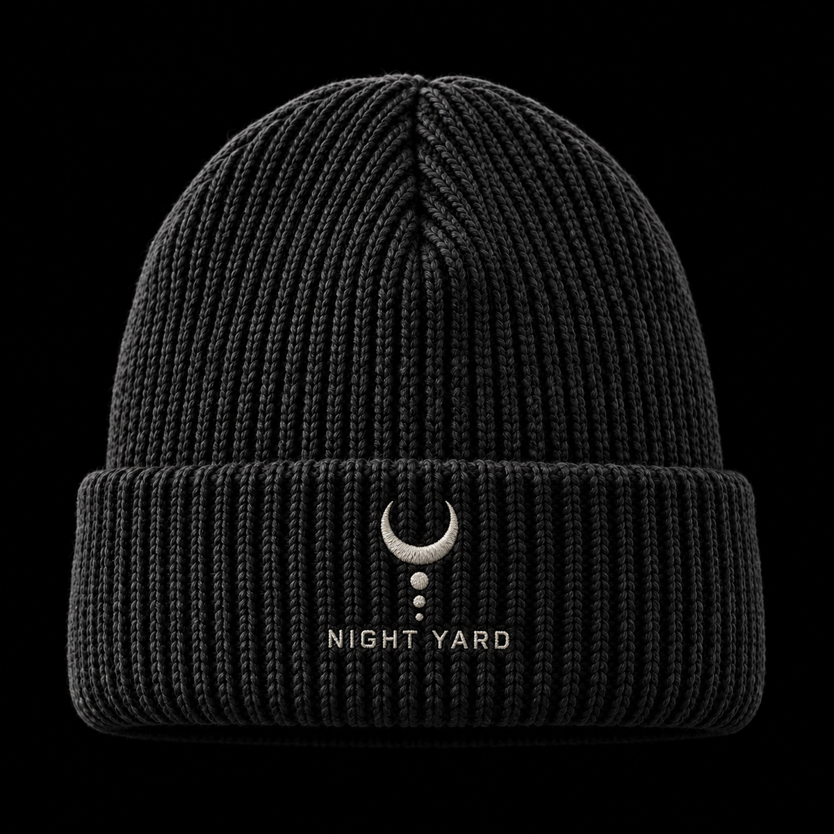 Night Yard Nocturne Beanie — Black — original Night Yard product image