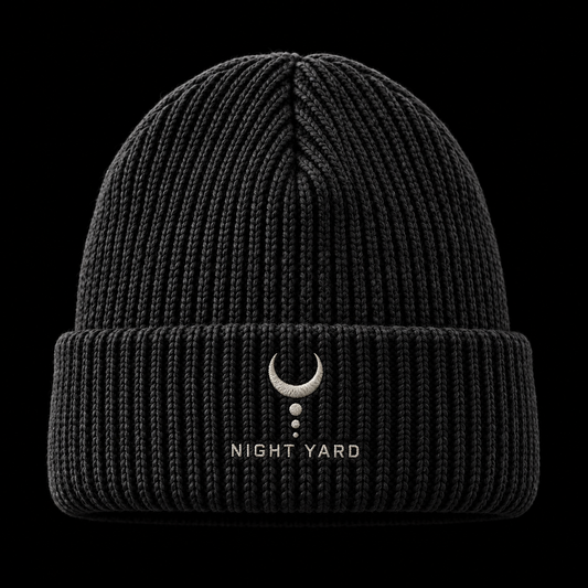 Night Yard Nocturne Beanie — Black — original Night Yard product image