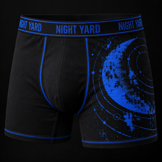 Night Yard Nocturne Boxer Brief — Black / Cobalt