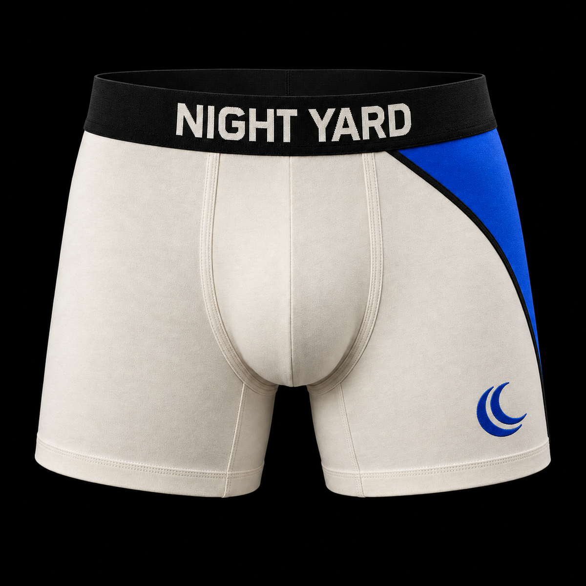 Night Yard Nocturne Boxer Brief — Bone / Cobalt — original Night Yard product image