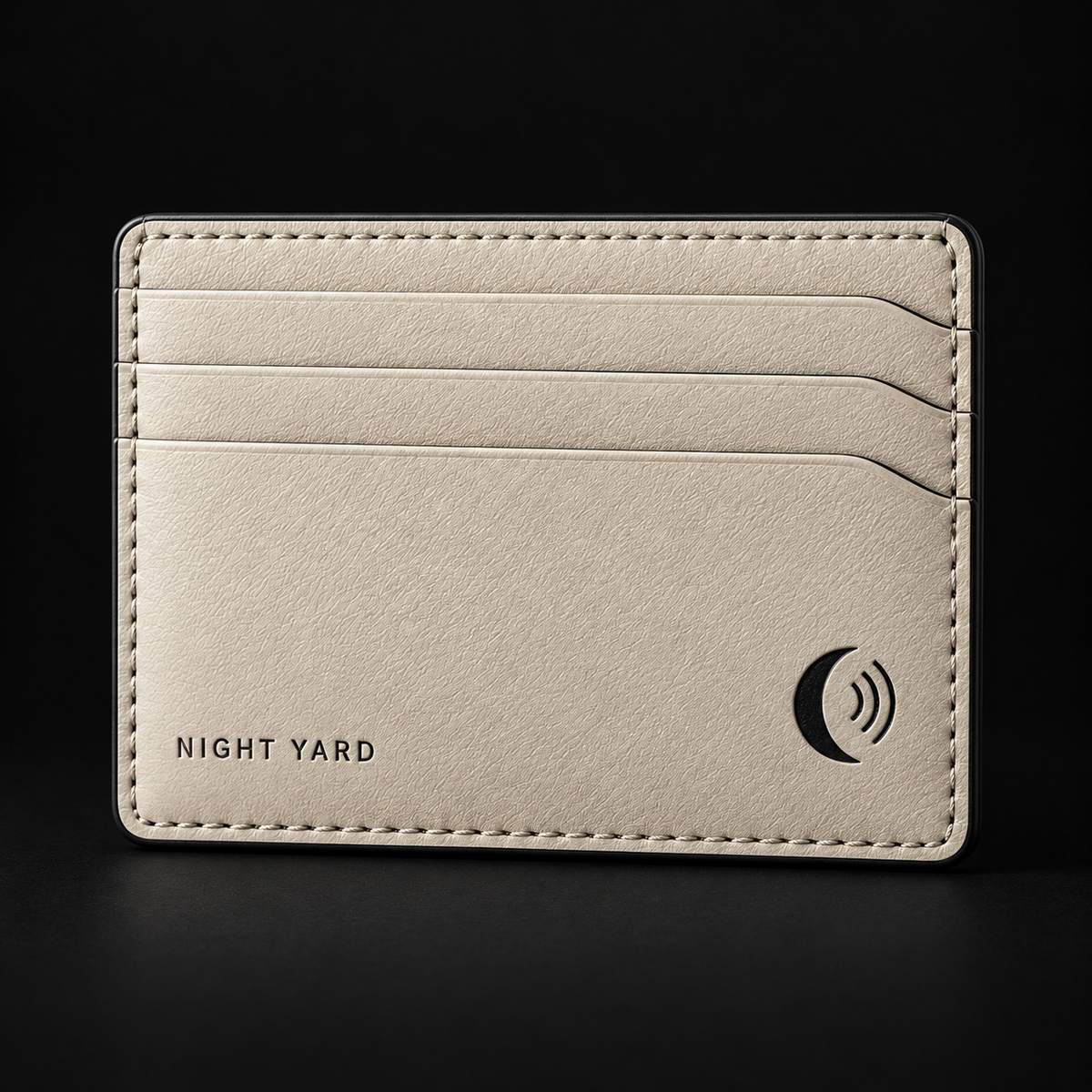 Night Yard Nocturne Cardholder — Bone / Black — original Night Yard product image