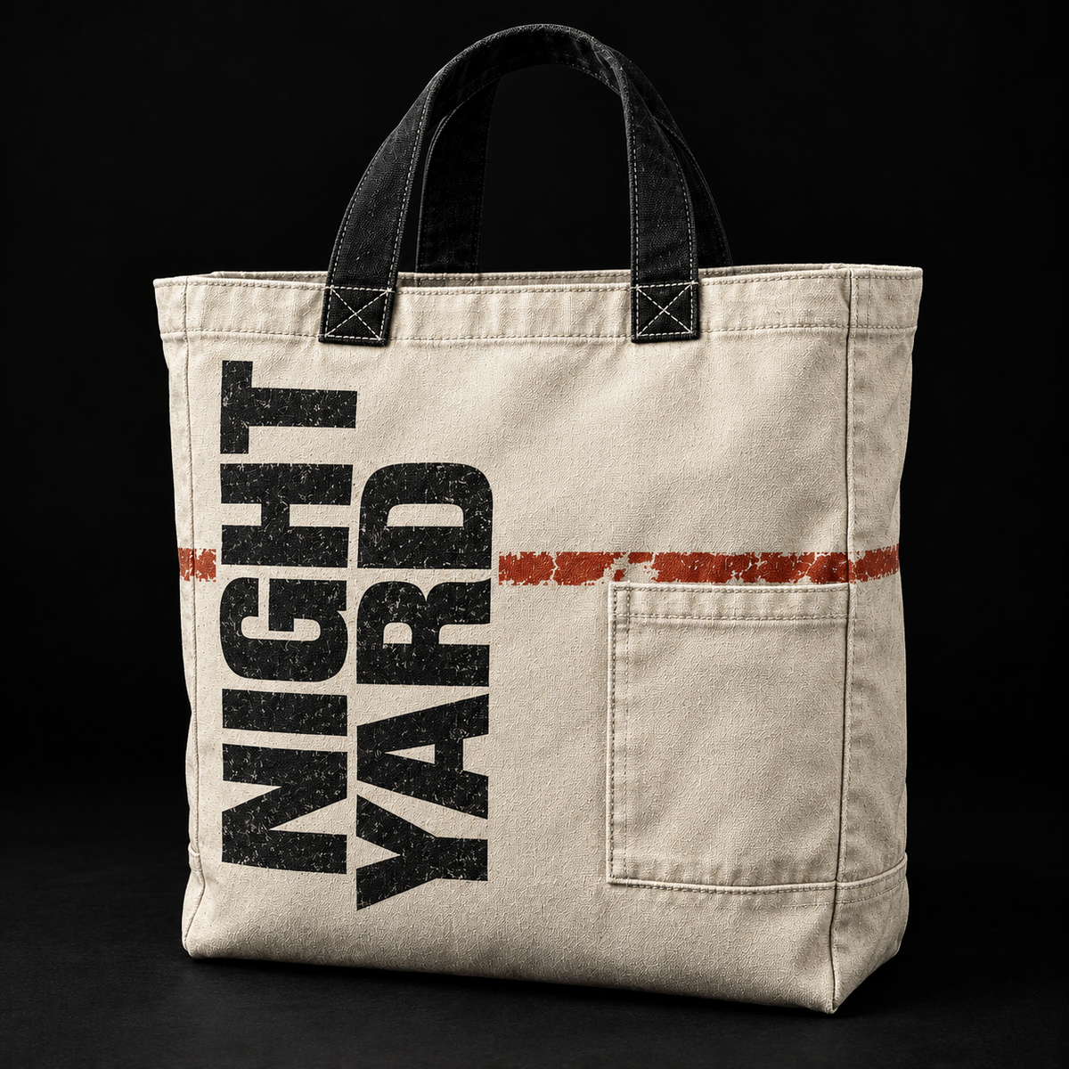 Night Yard Redline Tote — Bone / Rust — original Night Yard product image