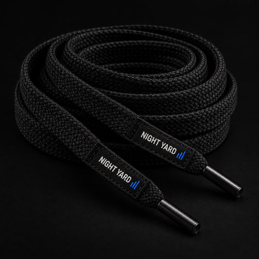 Night Yard Signal Laces — Black / Cobalt