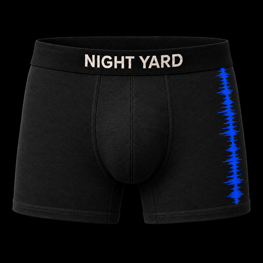 Night Yard Static Line Boxer Brief — Black / Cobalt — original Night Yard product image
