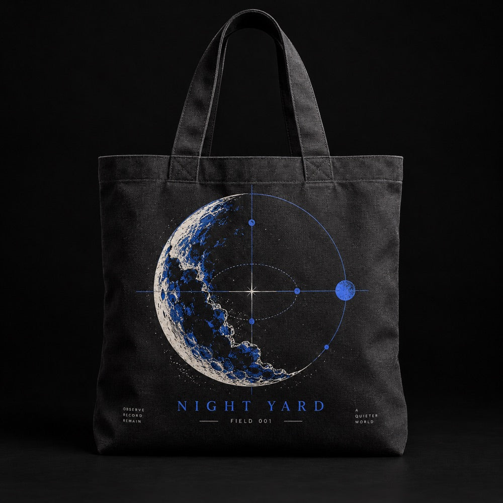 Night Yard Transit Tote — Charcoal / Cobalt