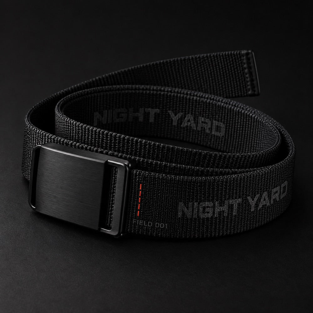 Night Yard Utility Web Belt — Black