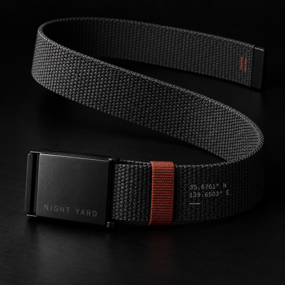 Night Yard Utility Web Belt — Charcoal