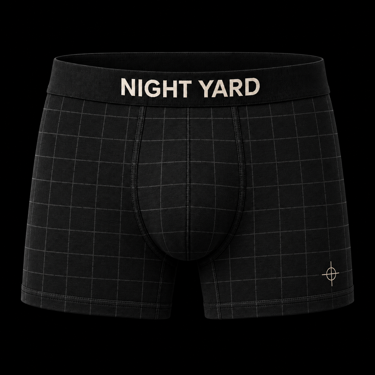 Night Yard Yard Grid Boxer Brief — Black — original Night Yard product image